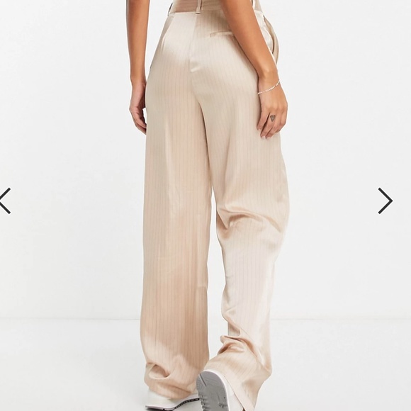 Topshop Satin Pin Stripe Set Sz. 6 - Picture 5 of 9